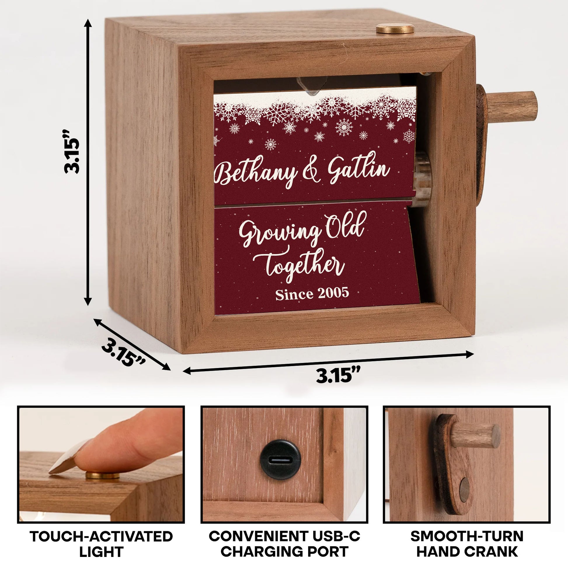 Growing Old Together, Snowflakes Design