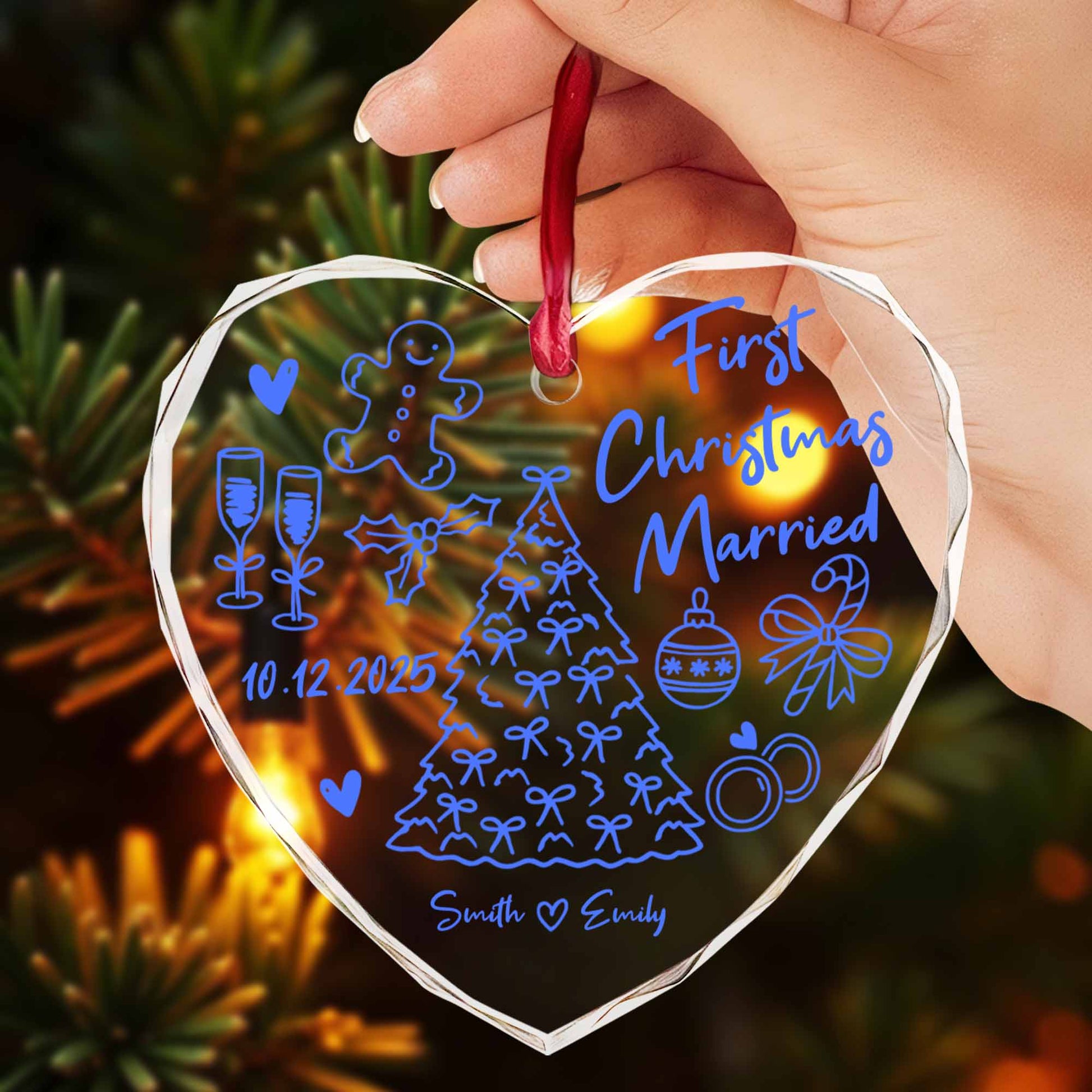 First Christmas Married, Christmas Tree And Gingerbread