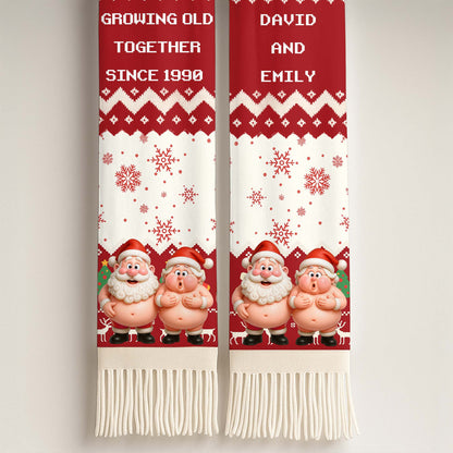Growing Old Together Since, Festive Santa Claus Design