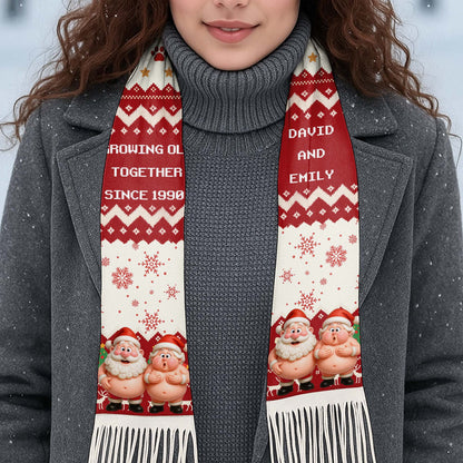 Growing Old Together Since, Festive Santa Claus Design