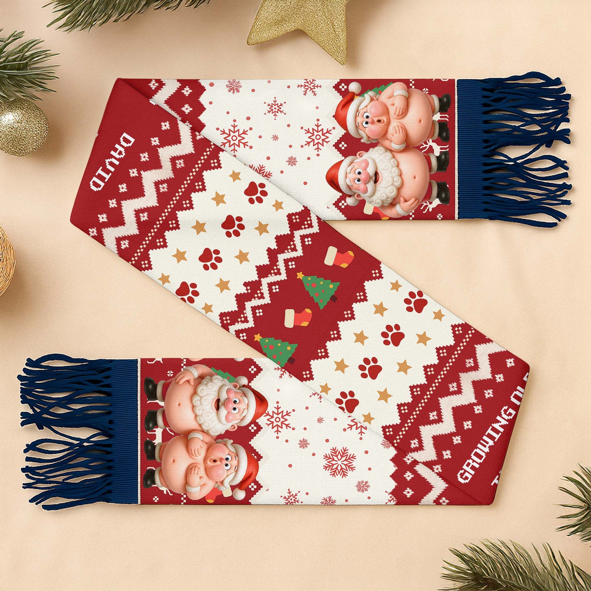 Growing Old Together Since, Festive Santa Claus Design