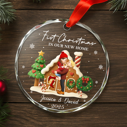 First Christmas In Our New Home, Christmas Tree And Candy Cane