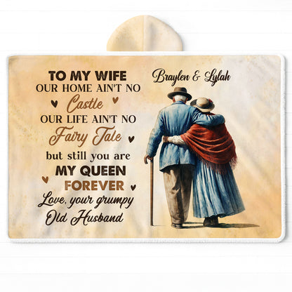 To My Wife, My Queen Forever, Elderly Couple Design