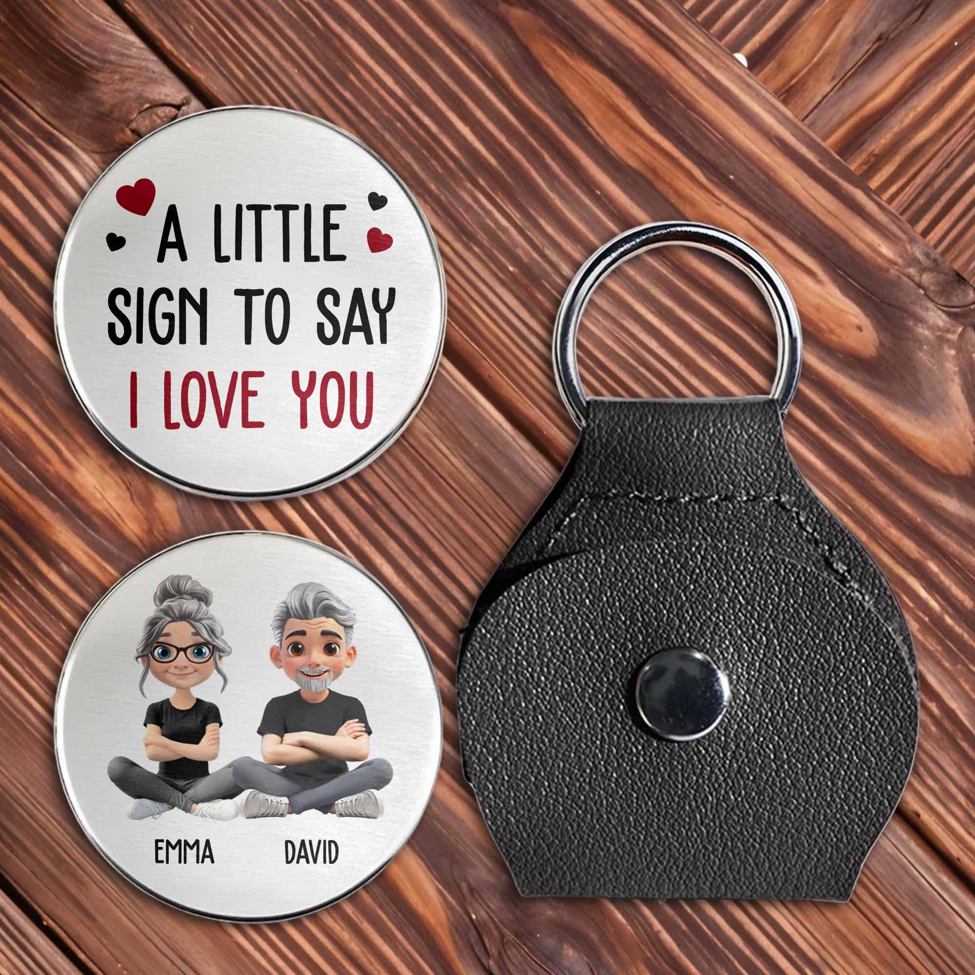 A Little Sign To Say I Love You, Heart And Cartoon Figures