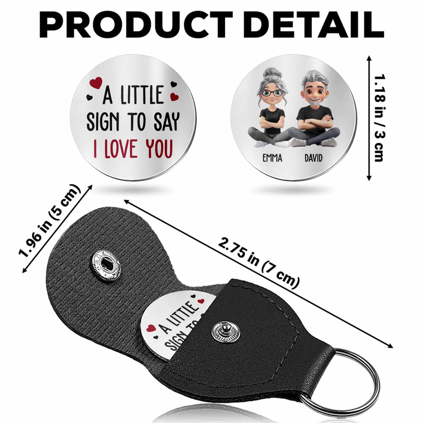 A Little Sign To Say I Love You, Heart And Cartoon Figures