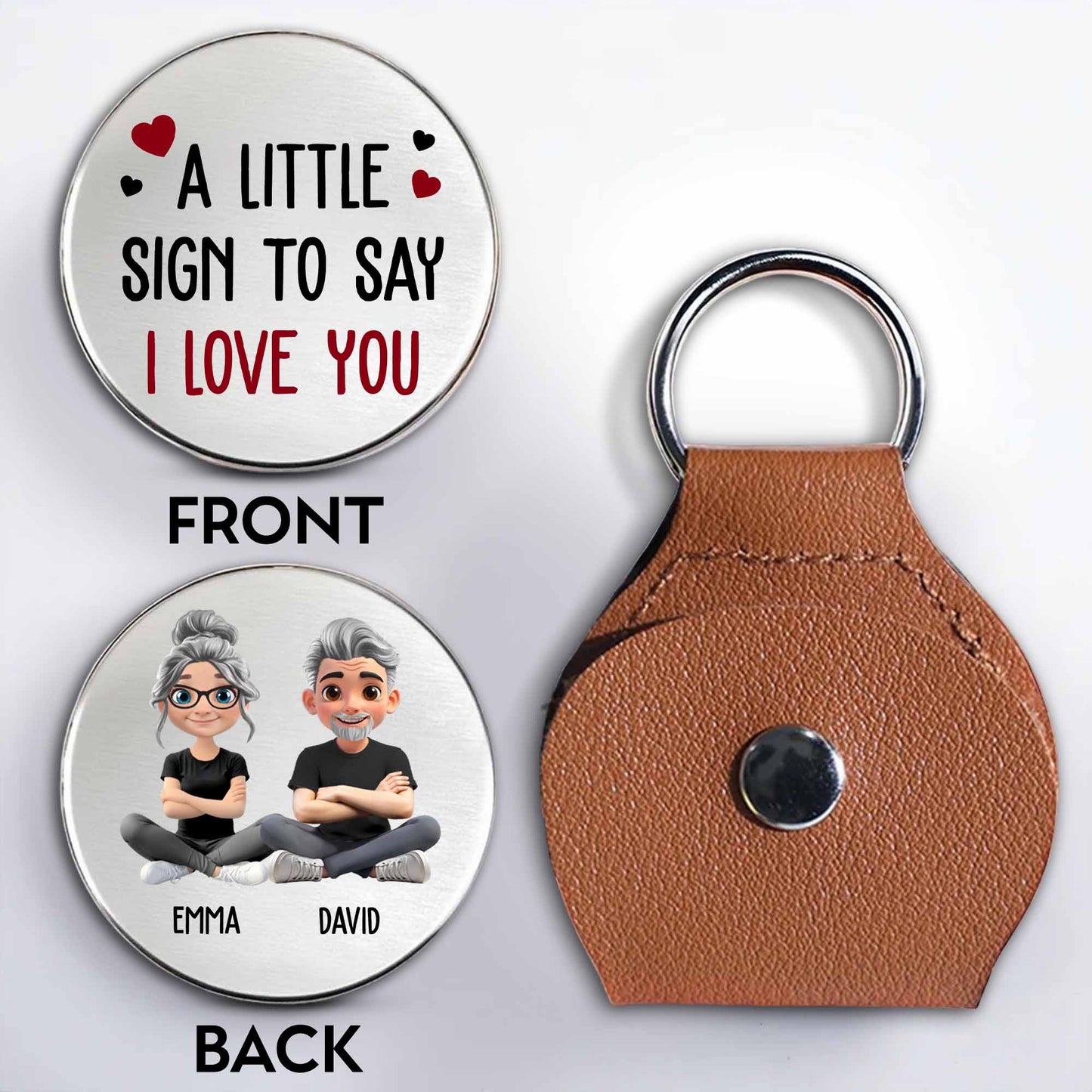 A Little Sign To Say I Love You, Heart And Cartoon Figures