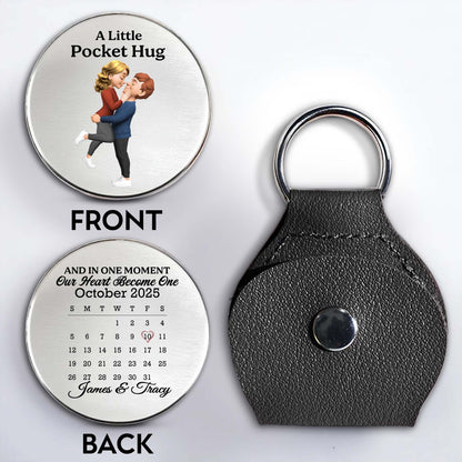 A Little Pocket Hug, Couple Embrace, Heart Calendar Design