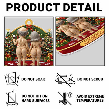 It's You And Me Babe, Elderly Couple Christmas Keychain