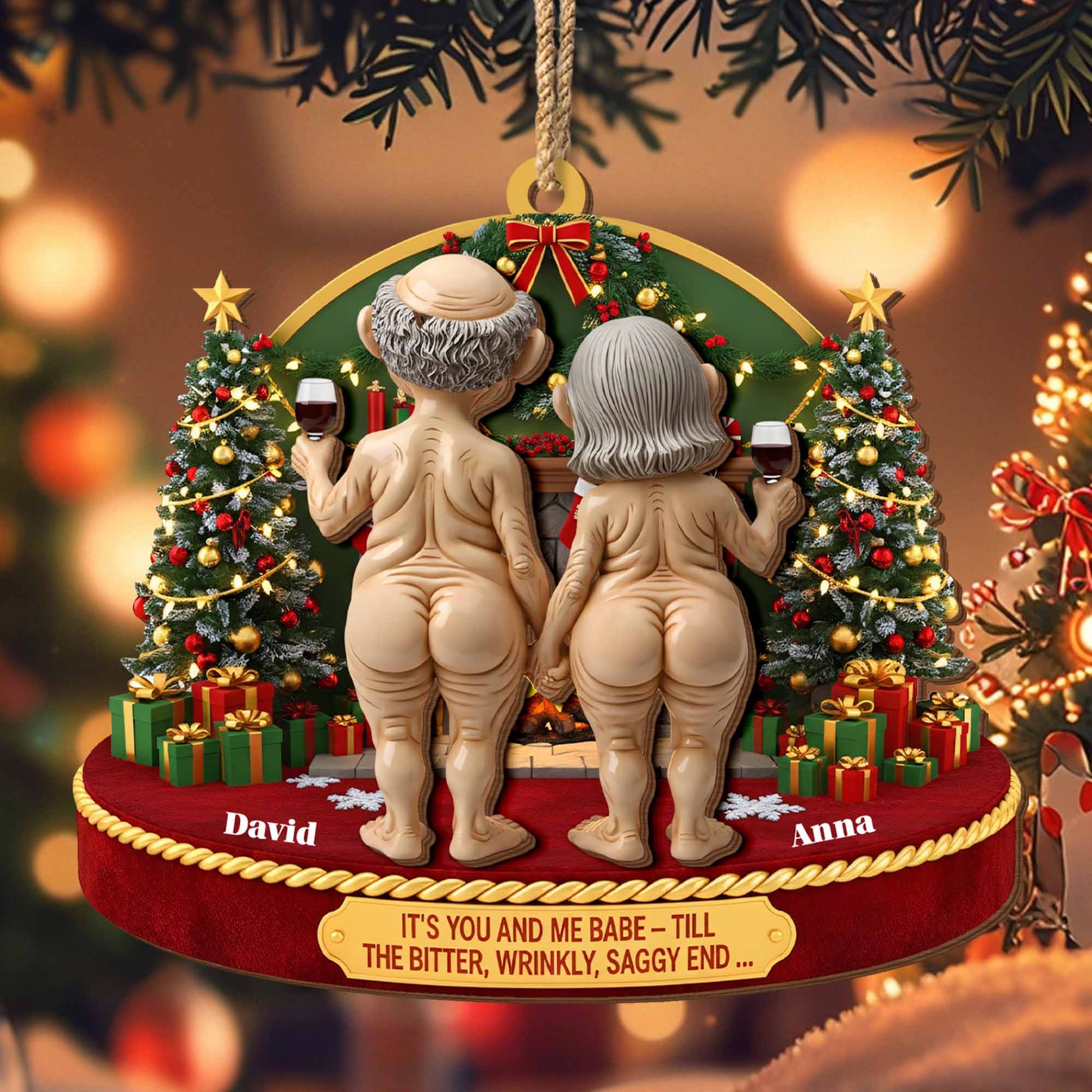 It's You and Me Babe, Christmas Tree and Wine Glass