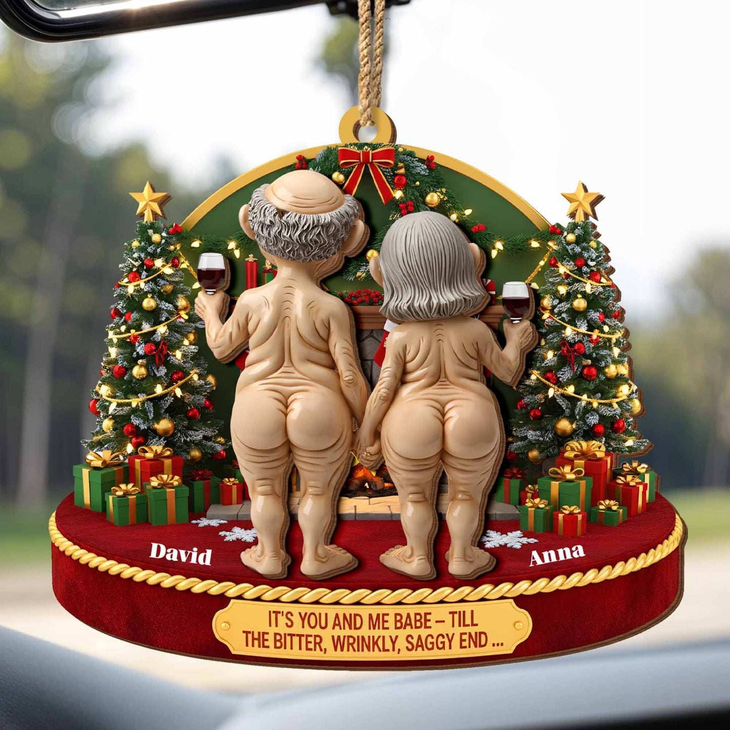 It's You and Me Babe, Christmas Tree and Wine Glass