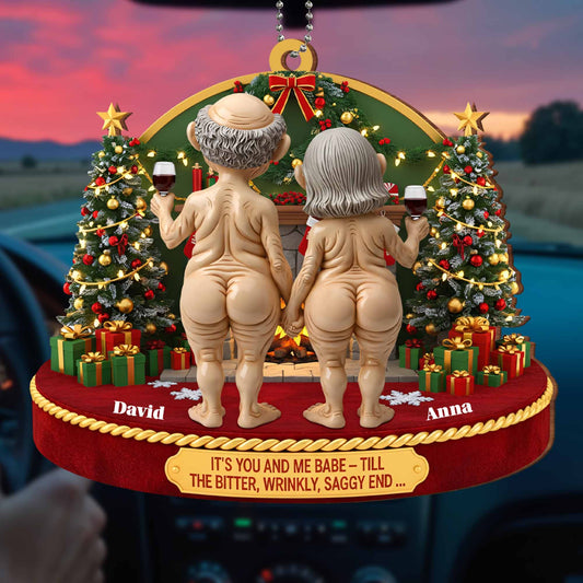 It's You And Me Babe, Elderly Couple With Christmas Tree