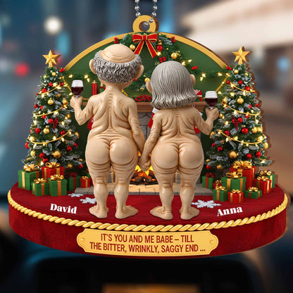 It's You And Me Babe, Elderly Couple With Christmas Tree