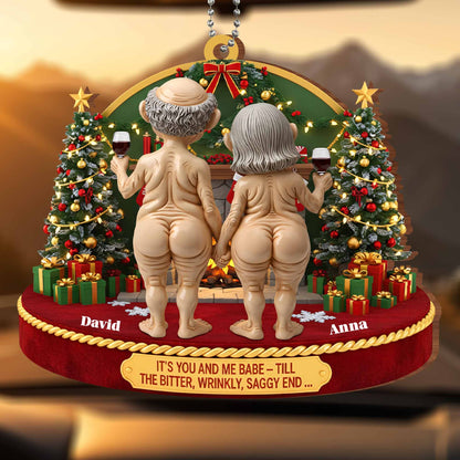 It's You And Me Babe, Elderly Couple With Christmas Tree