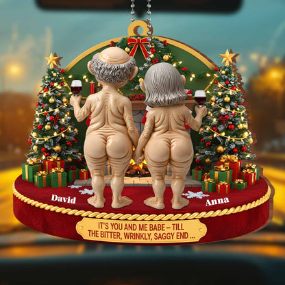 It's You And Me Babe, Elderly Couple With Christmas Tree