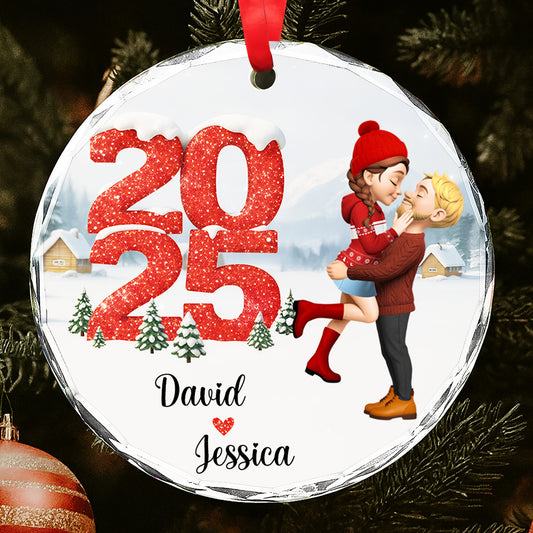 Capture Your Special Moments, Snowy Scene With Loving Couple