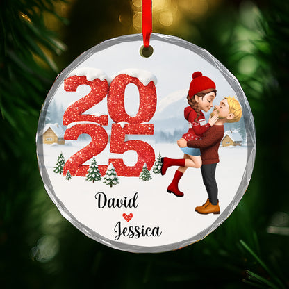 Capture Your Special Moments, Snowy Scene With Loving Couple