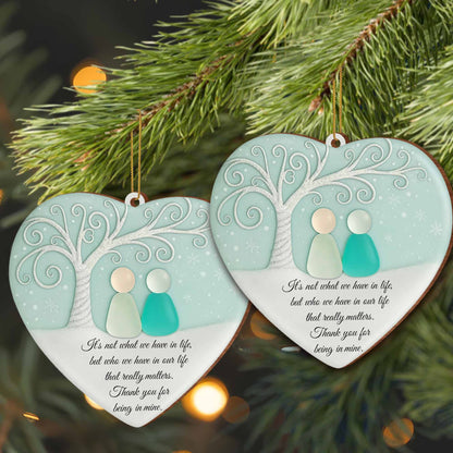 Thank You For Being In My Life, Tree and Snowflakes Design