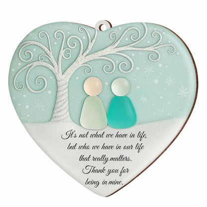 Thank You For Being In My Life, Tree and Snowflakes Design