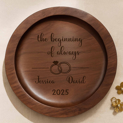 The Beginning Of Always With Wedding Rings