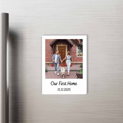 Our First Home With House, Couple, and Dog