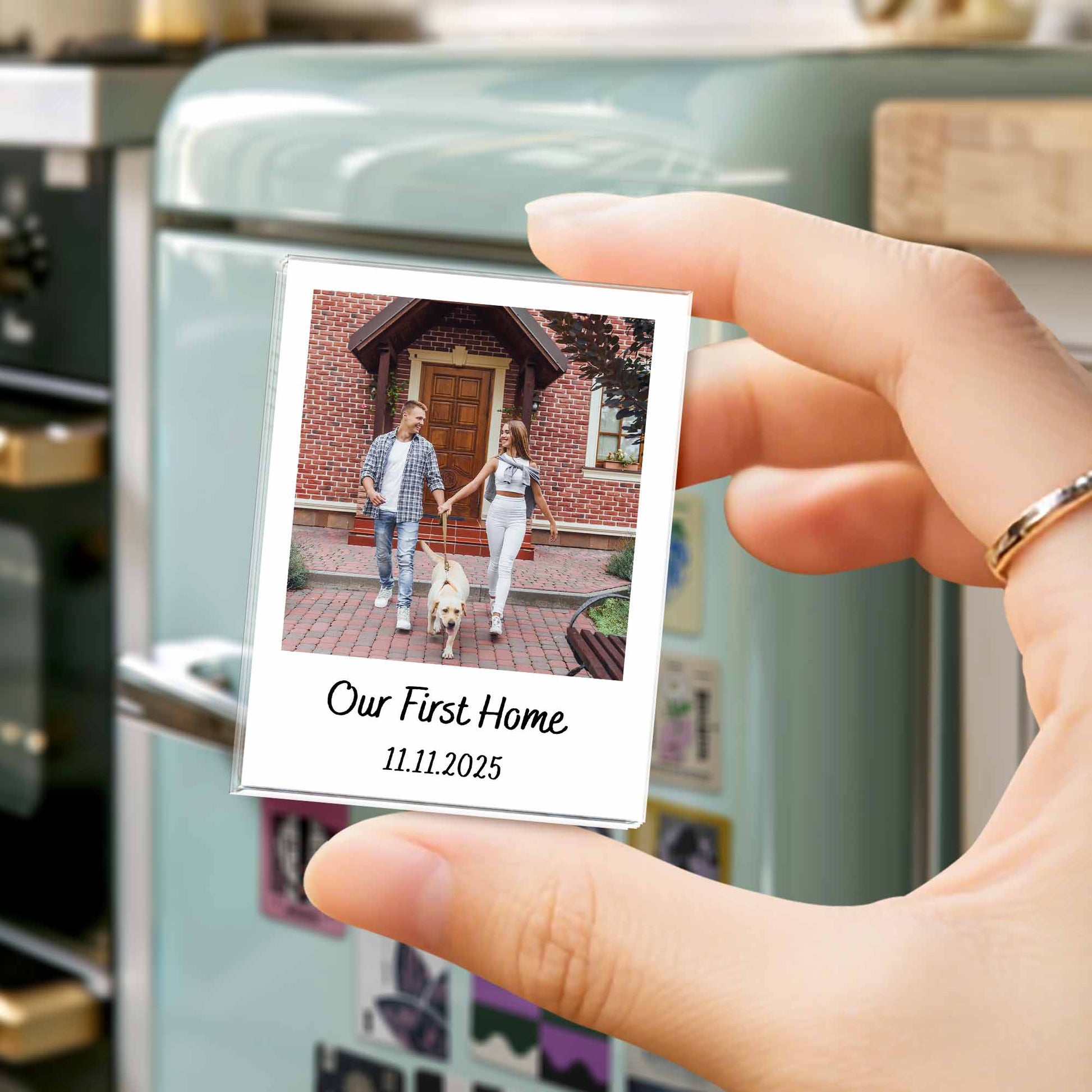 Our First Home With House, Couple, and Dog