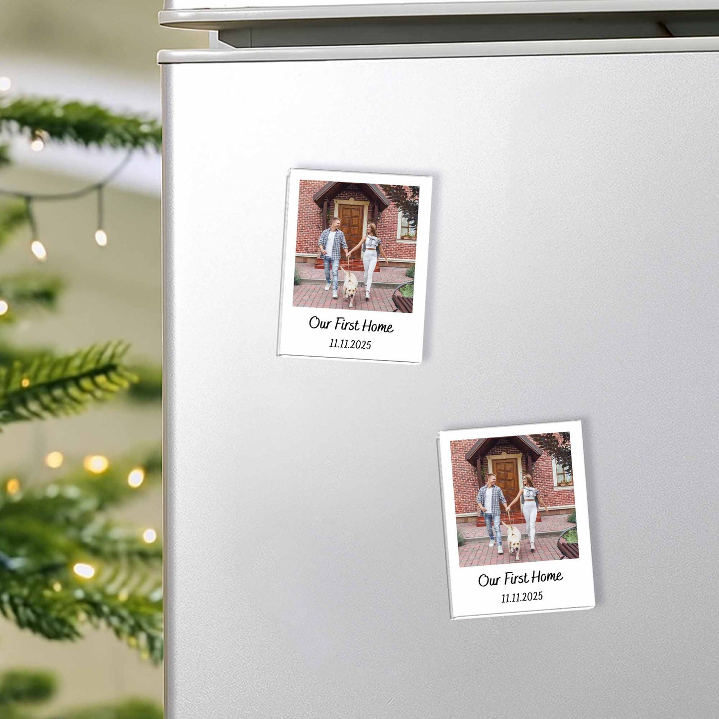 Our First Home With House, Couple, and Dog