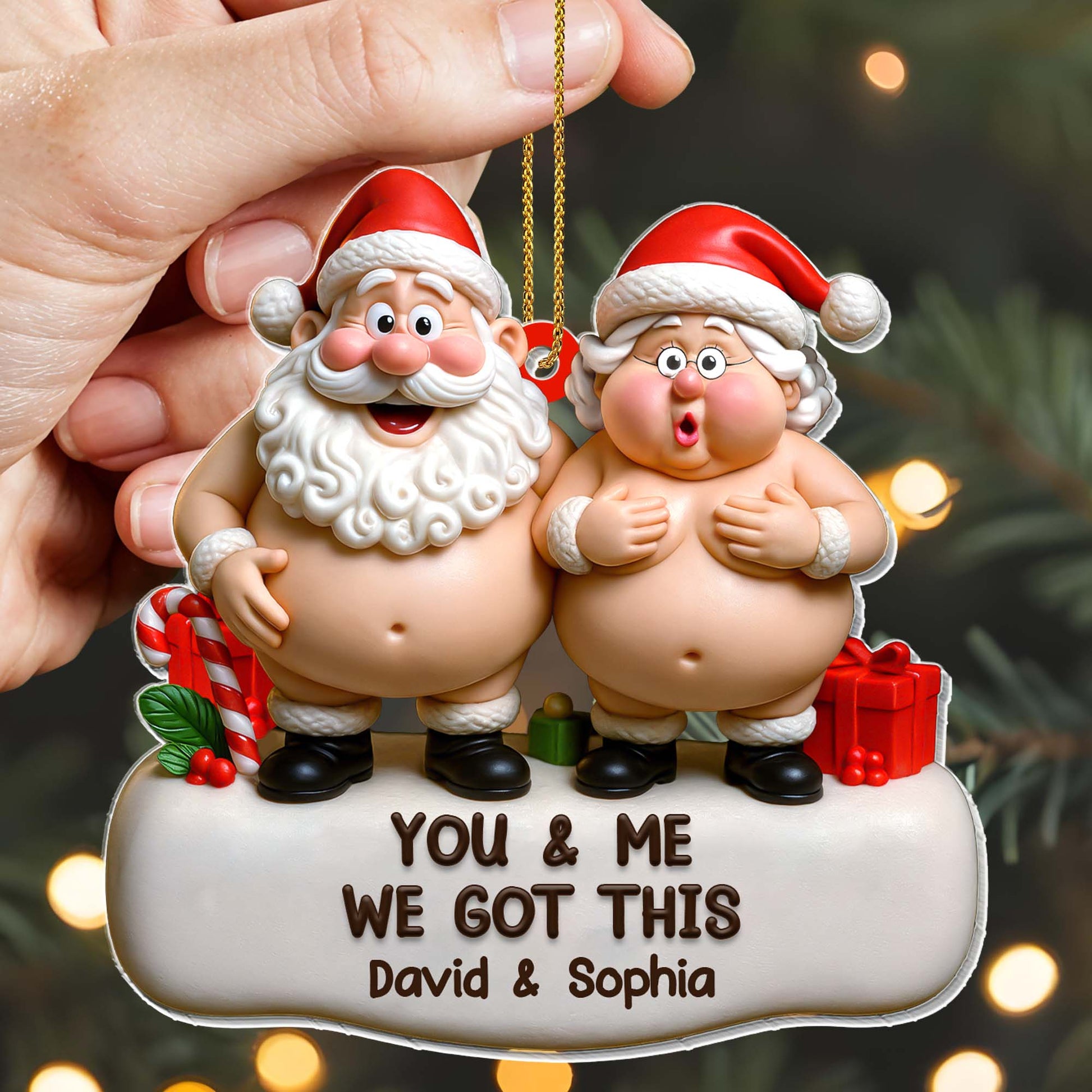 You & Me We Got This Santa Claus Figures