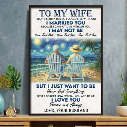 To My Wife, Love and Cherished Moments at the Beach