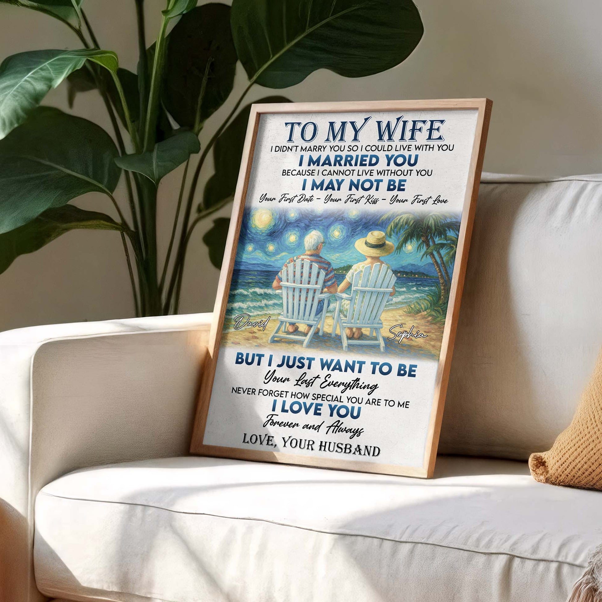 To My Wife, Love and Cherished Moments at the Beach