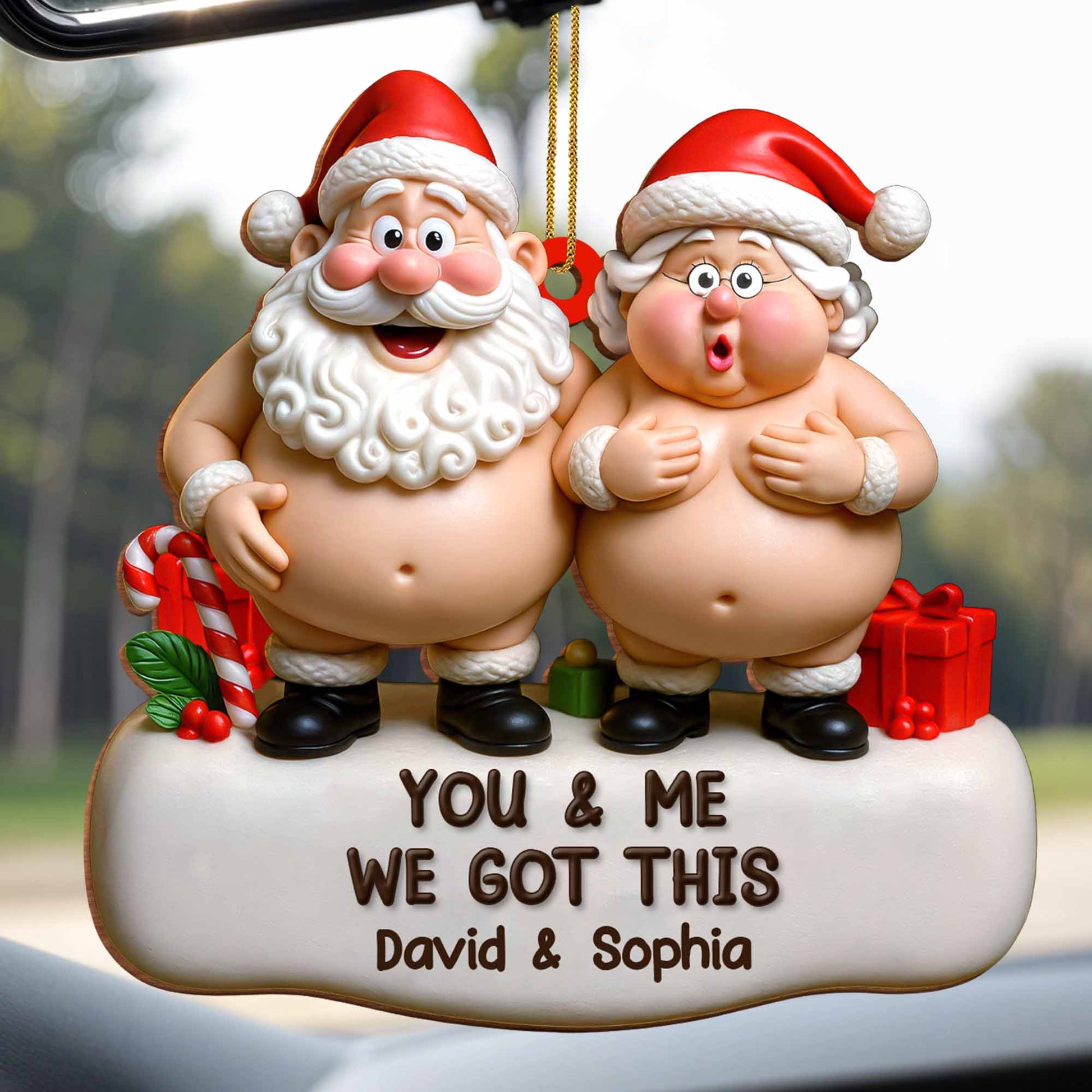 You & Me We Got This Santa Claus Figures