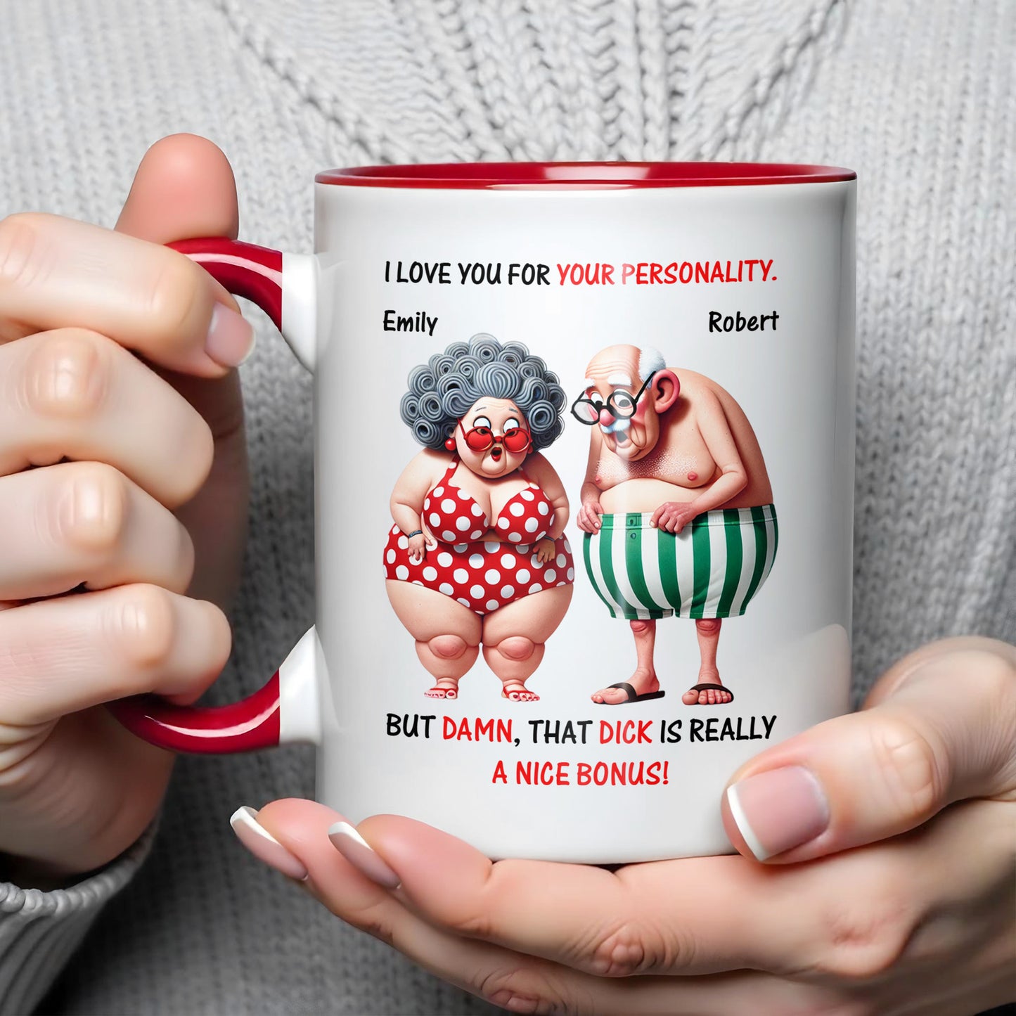 I Love You For Your Personality, Cartoon Couple Design