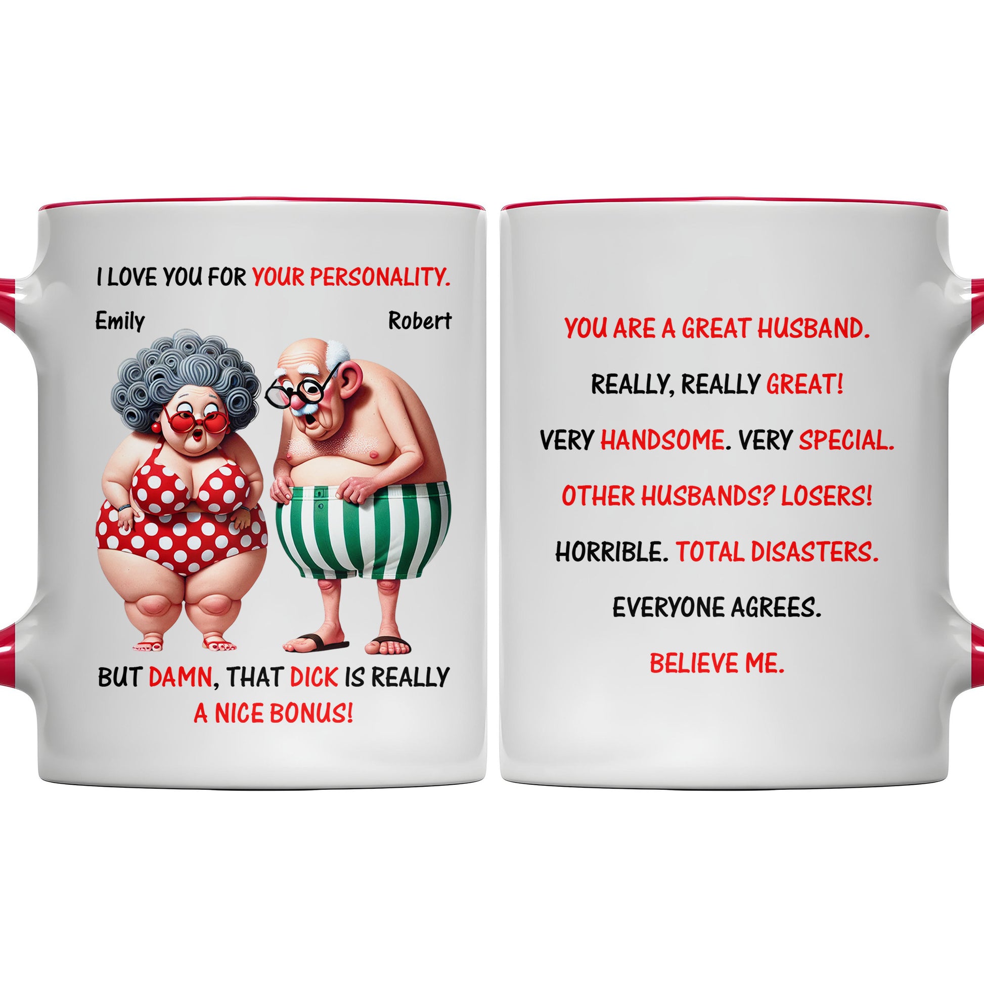 I Love You For Your Personality, Cartoon Couple Design