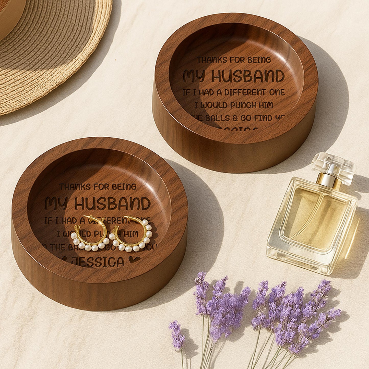 Thanks For Being My Husband And Hearts Design