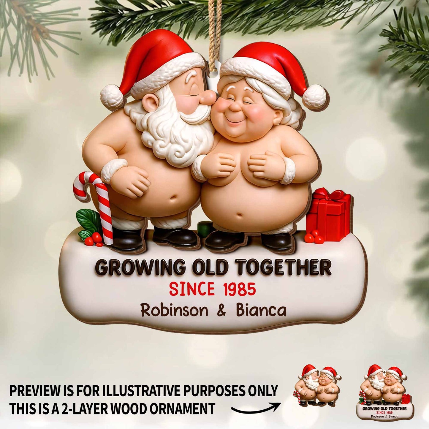 Growing Old Together With Santa And Mrs. Claus