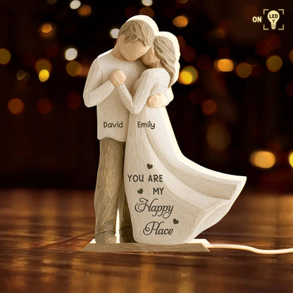 You Are My Happy Place With Couple Embrace