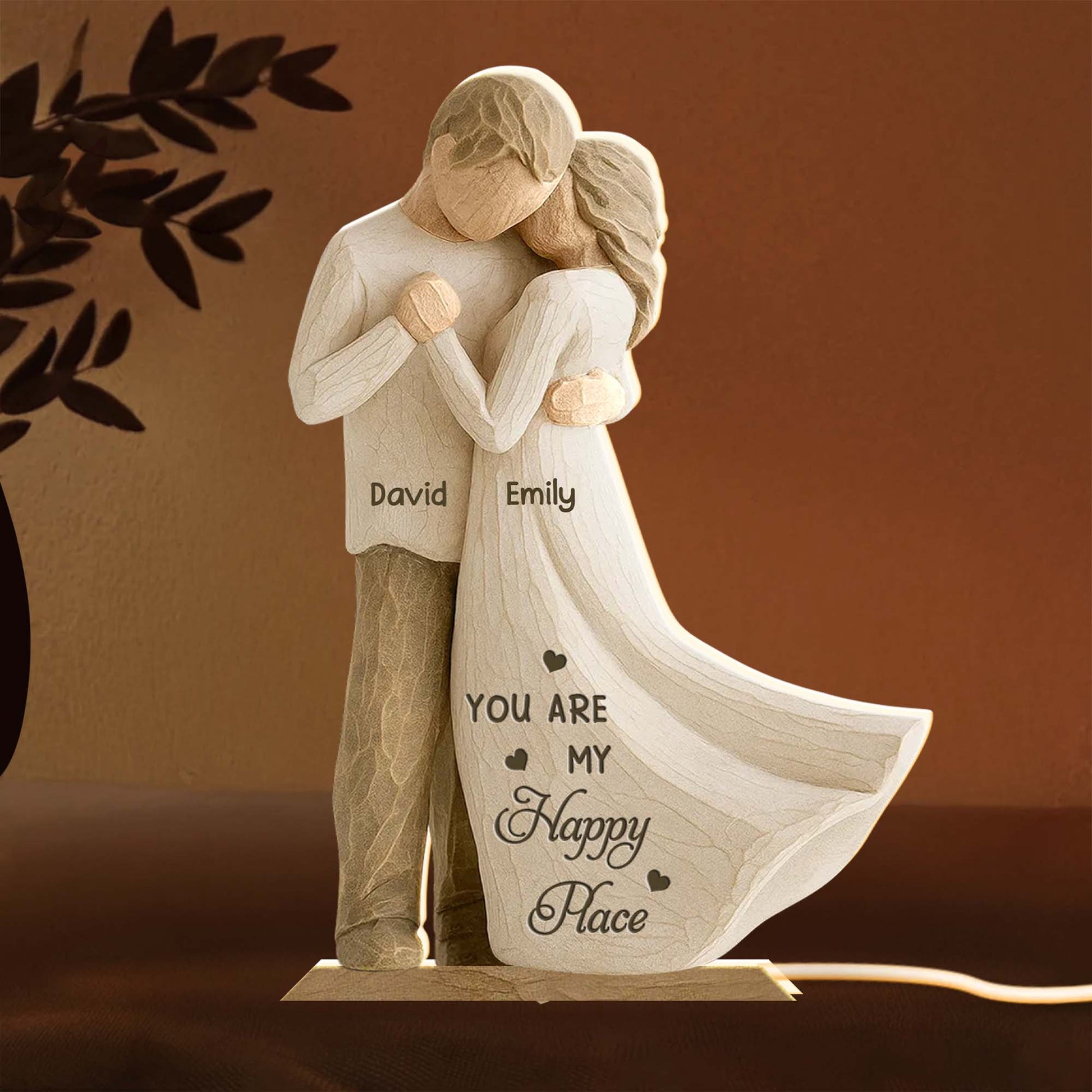 You Are My Happy Place With Couple Embrace