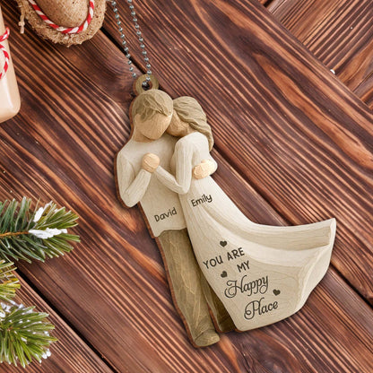 You Are My Happy Place, Couple Embracing