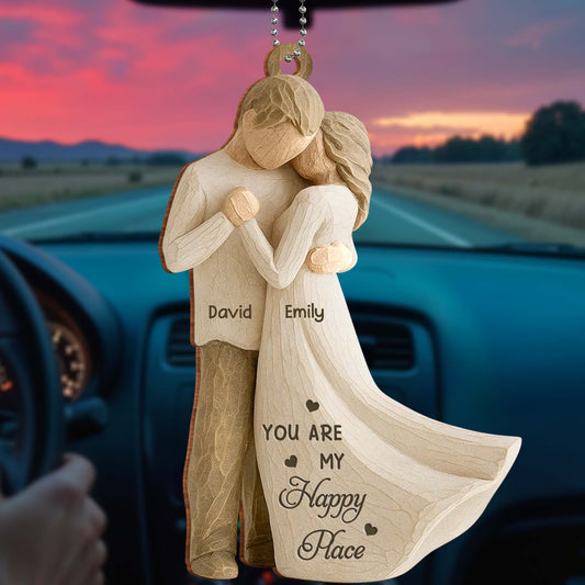 You Are My Happy Place, Couple Embracing