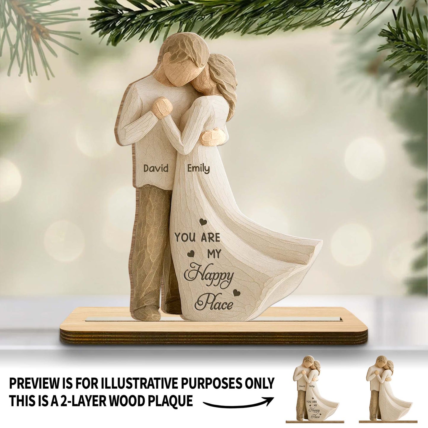 You Are My Happy Place, Couple Embracing