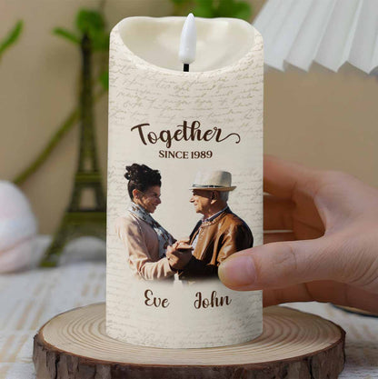 Favorite Place In The World Is Next To You, Candle, Custom Photo