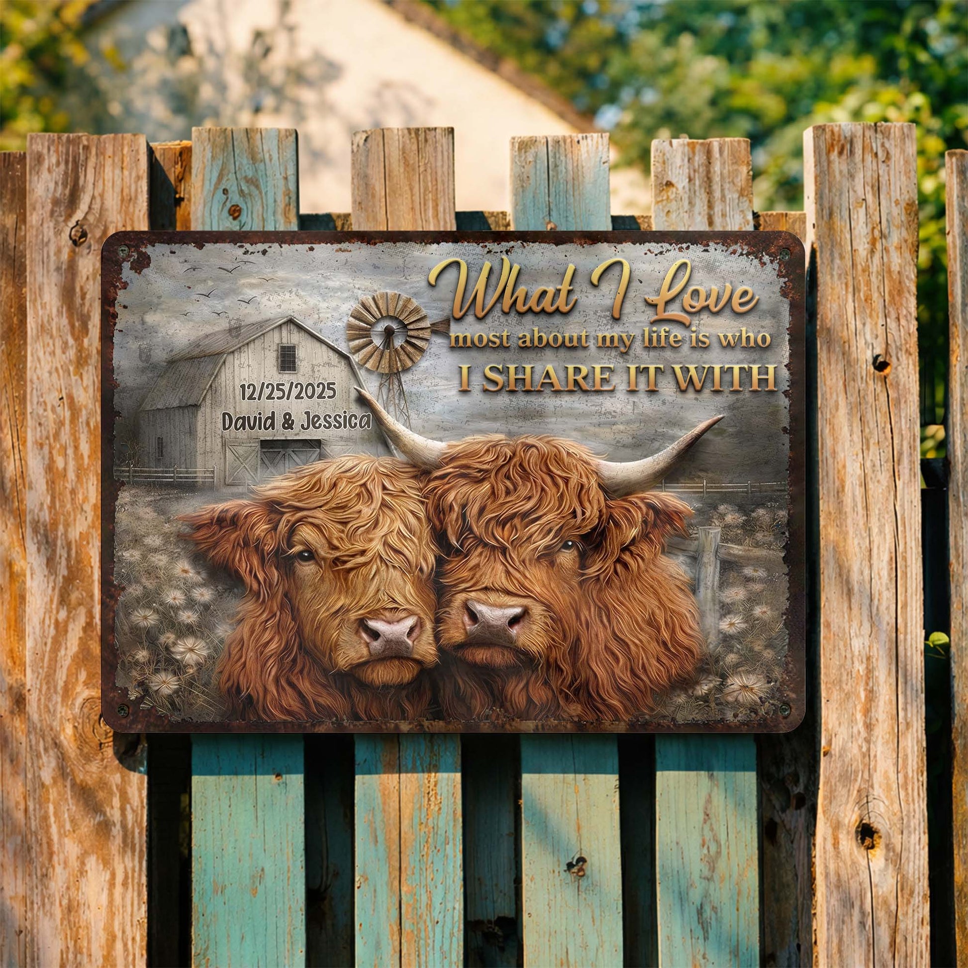 What I Love Most About My Life, Highland Cows Portrait