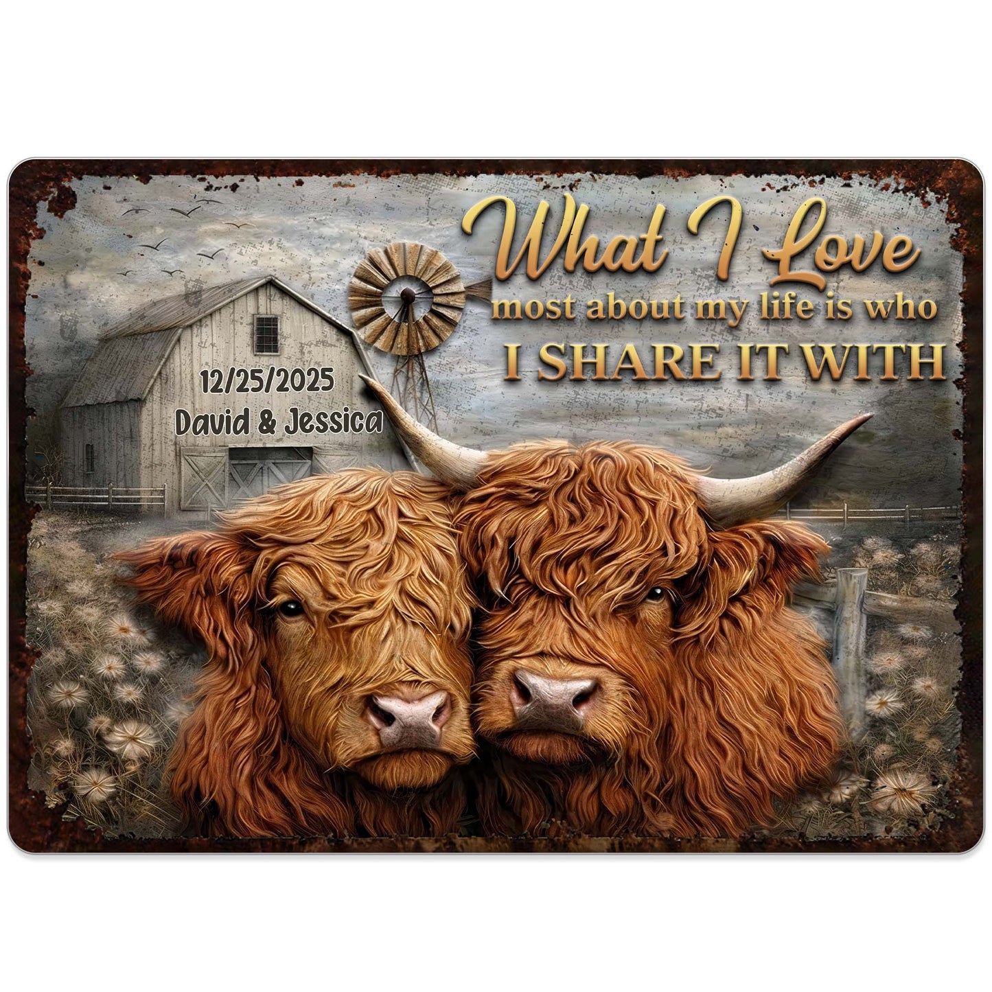 What I Love Most About My Life, Highland Cows Portrait