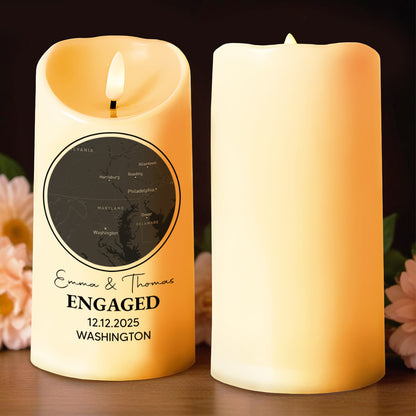 Celebrating Our Engagement With Map And Text