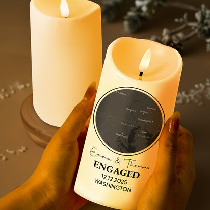 Celebrating Our Engagement With Map And Text