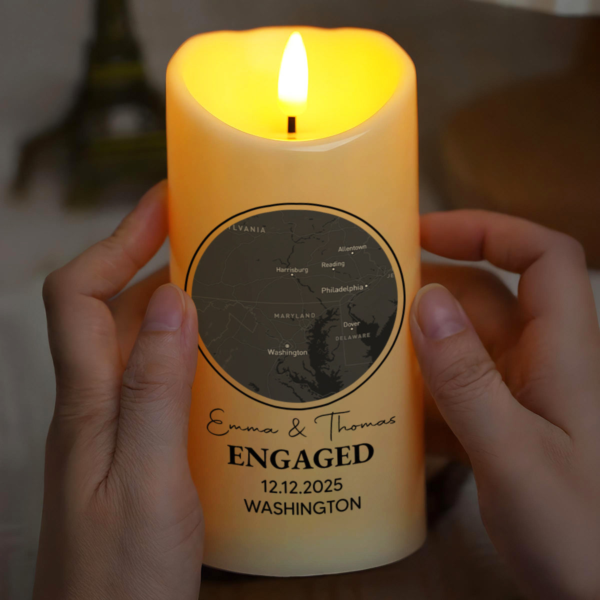 Celebrating Our Engagement With Map And Text