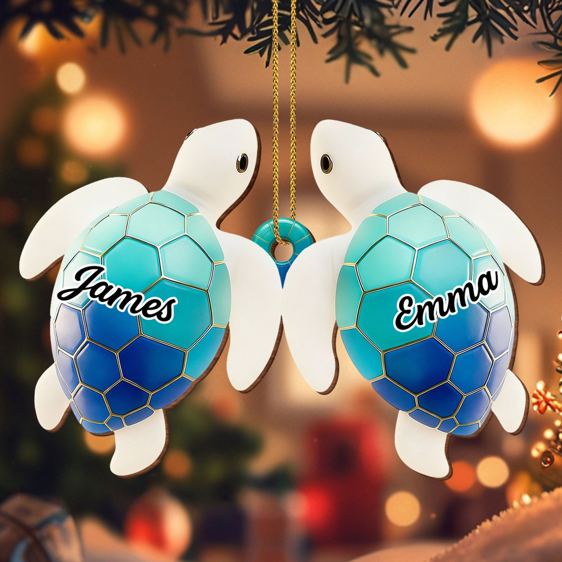 Customizable Sea Turtle Ornament