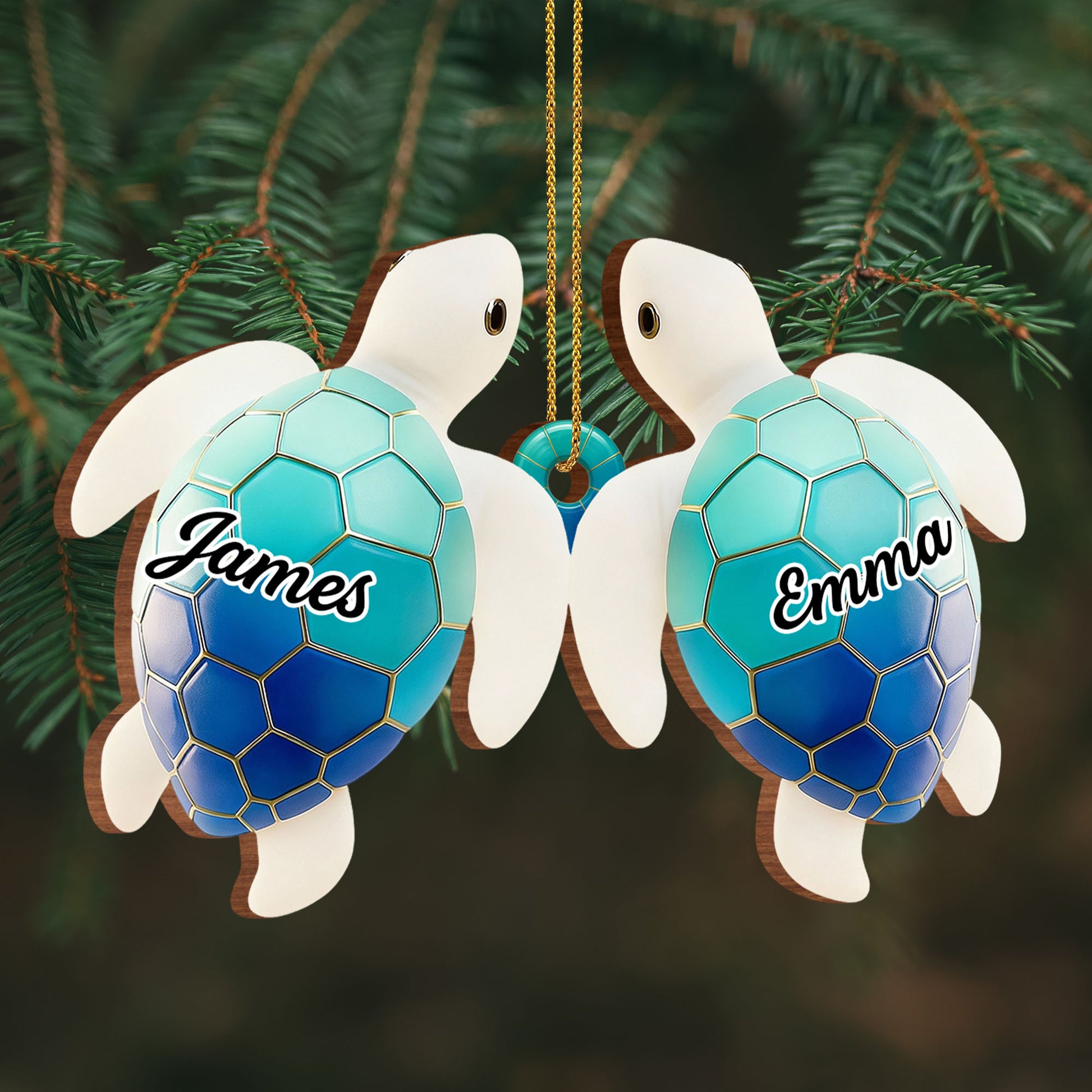 Customizable Sea Turtle Ornament