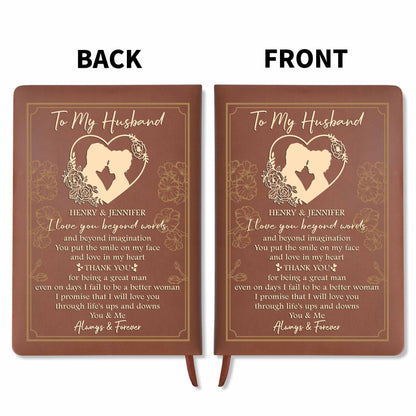 I Love You Beyond Words, Heart And Flowers Design