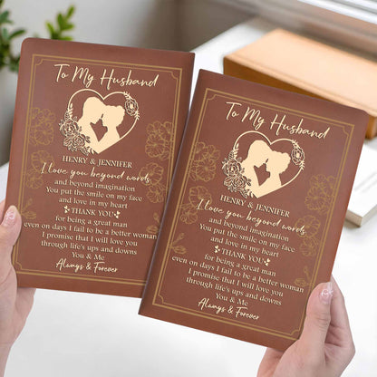 I Love You Beyond Words, Heart And Flowers Design