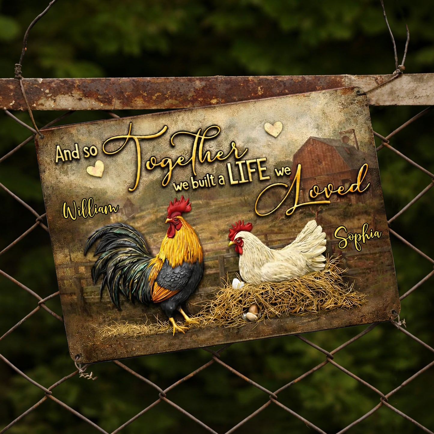 And So Together We Built A Life We Loved, Rooster And Hen